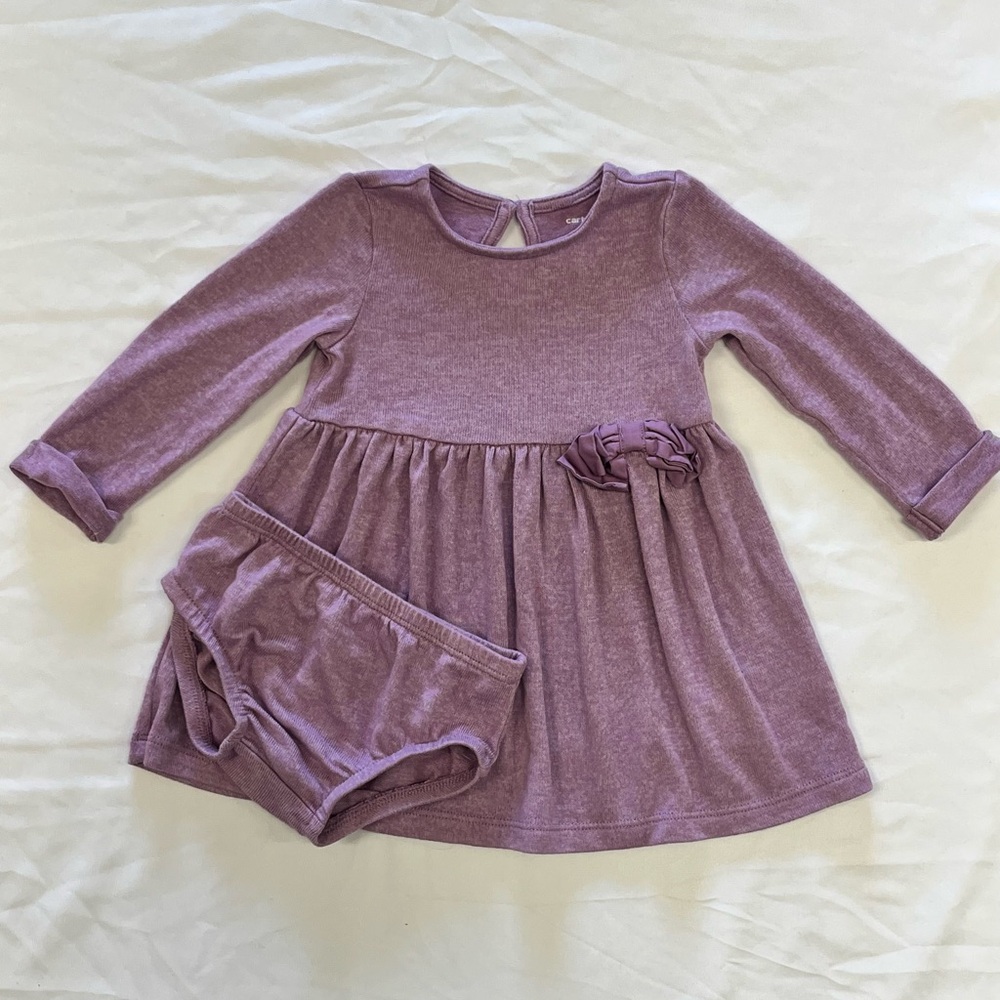 Carter's‎ Purple Kids Dress with Bloomers
